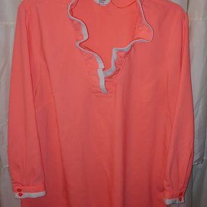 Coral Crown & Ivy Blouse Size Large